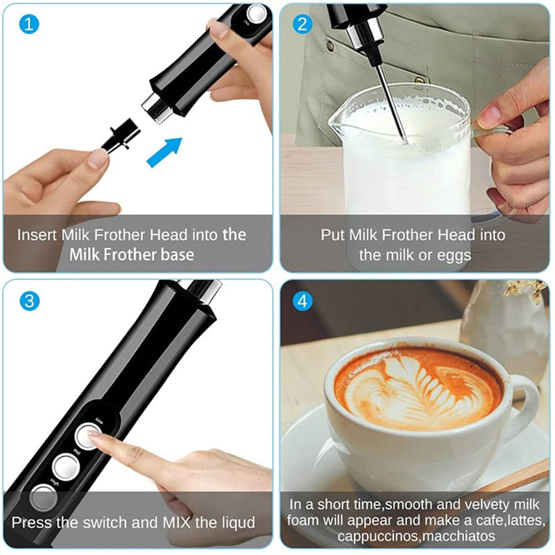 3 In 1 Wireless Milk Frother