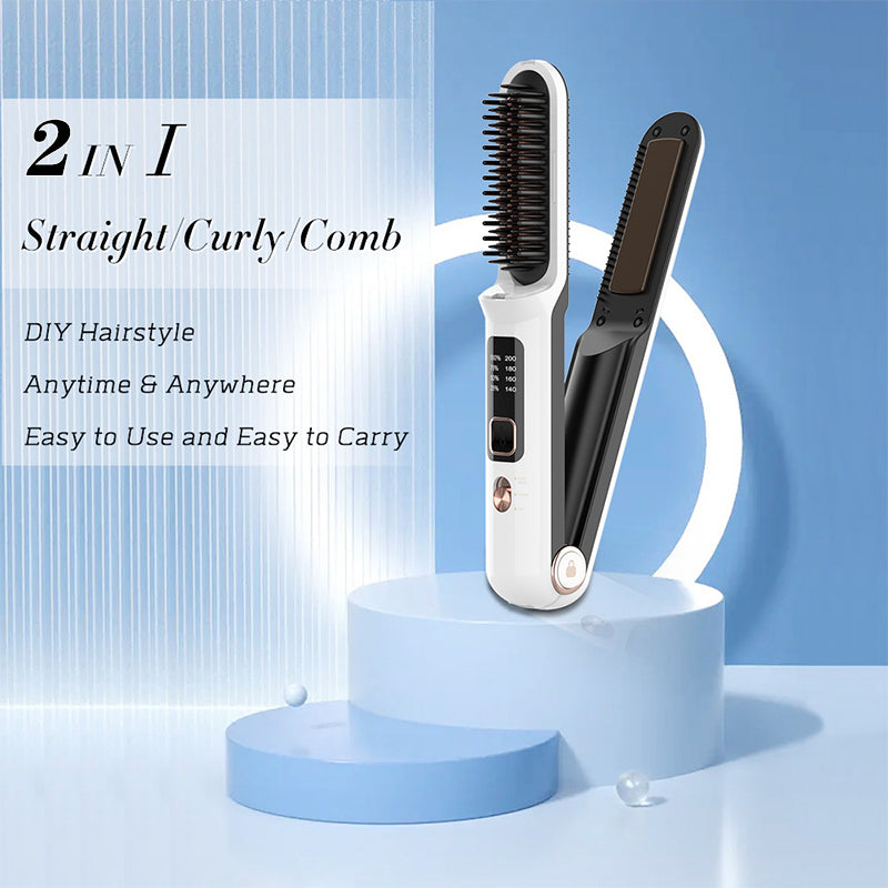 Wireless Hair Straightener & Comb